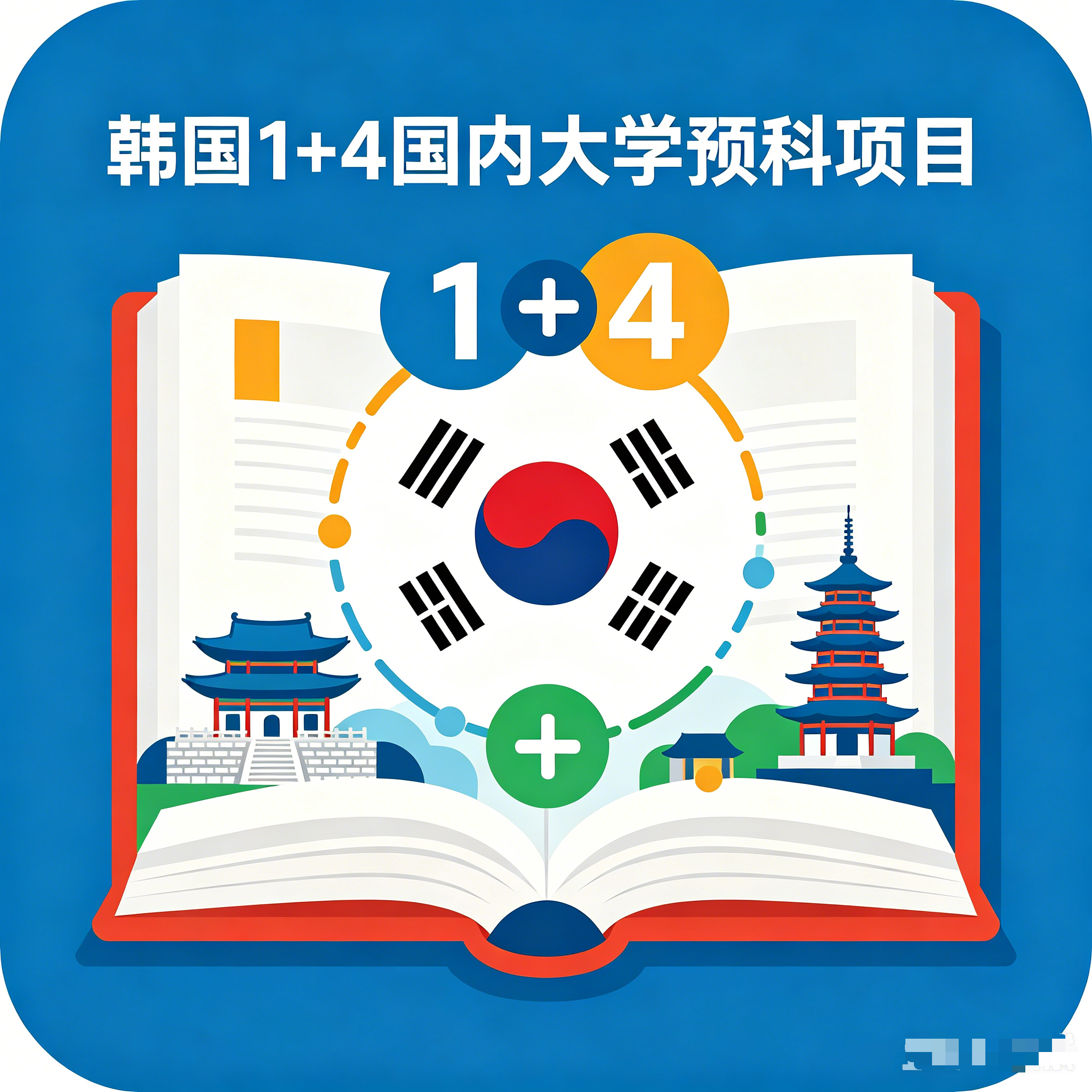 甘孜韩国留学1+4国内大学预科项目